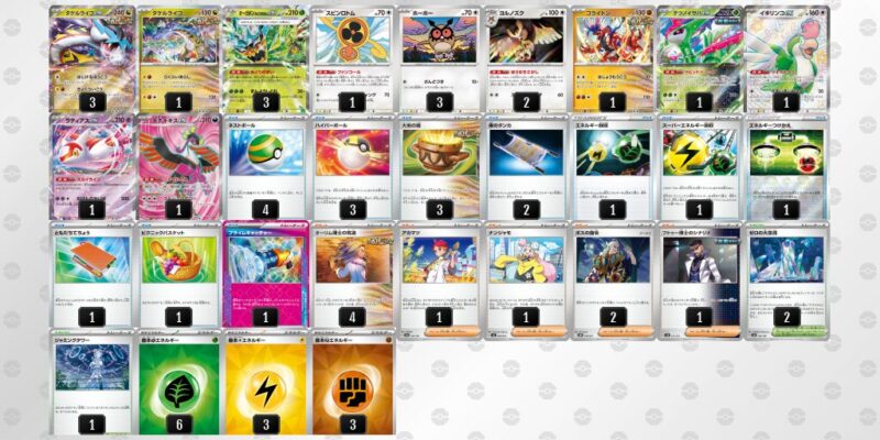 【タケルライコex】ジムバトル優勝デッキレシピ