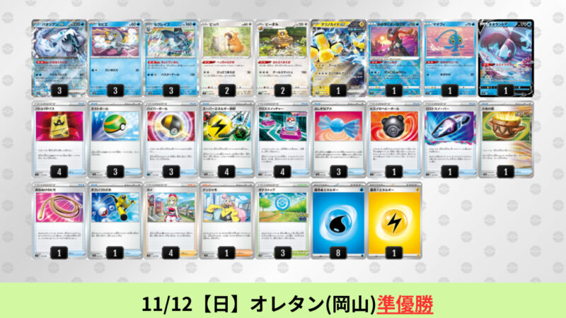 ポケモンカード パオジアンexデッキ 大会優勝構築 バトルVIPパス採用 