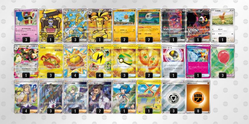 【サーフゴーex】ジムバトル優勝デッキレシピ