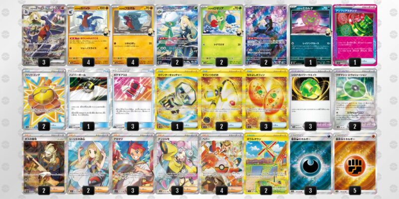 【シロナのガブリアスex】ジムバトル優勝デッキレシピ