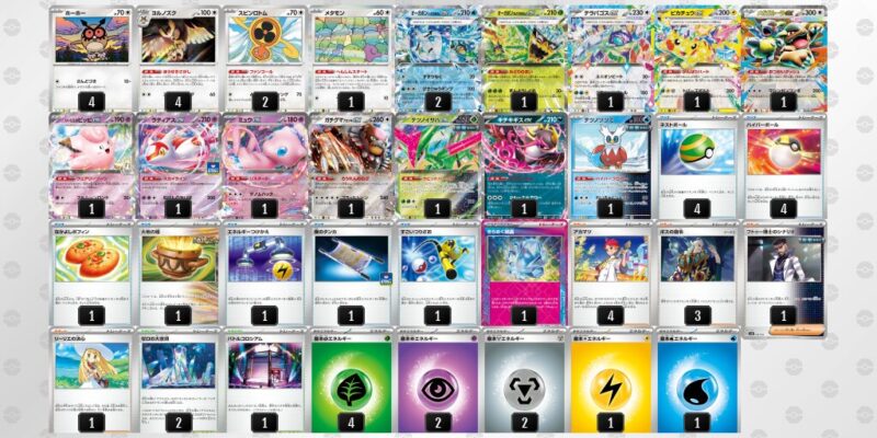 【テラスタルバレット】ジムバトル優勝デッキレシピ