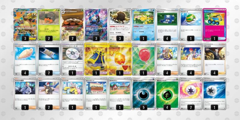 【メガガルーラex】ジムバトル優勝デッキレシピ