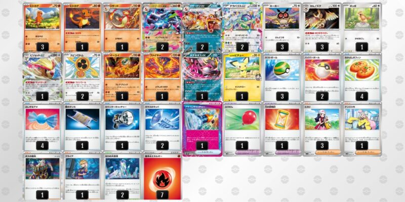 【メガリザードンXex】ジムバトル優勝デッキレシピ