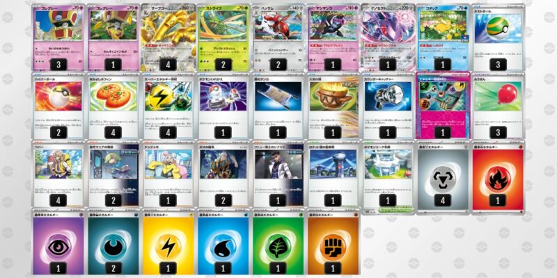 【サーフゴーex】ジムバトル優勝デッキレシピ