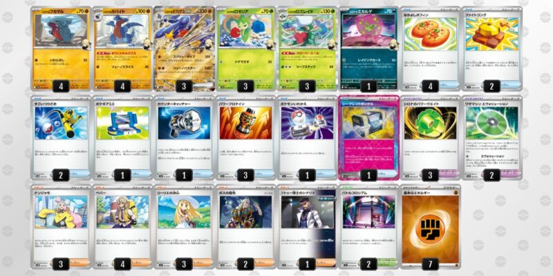 【シロナのガブリアスex】ジムバトル優勝デッキレシピ