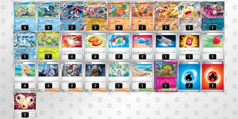 【メガゲッコウガex】ジムバトル優勝デッキレシピ