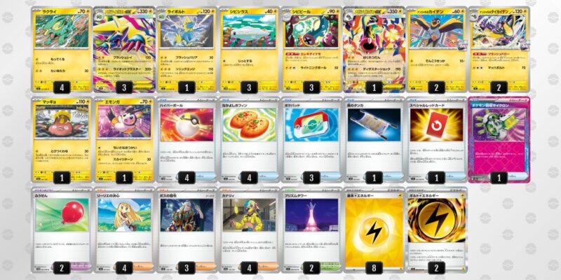 【メガシビルドンex】ジムバトル優勝デッキレシピ