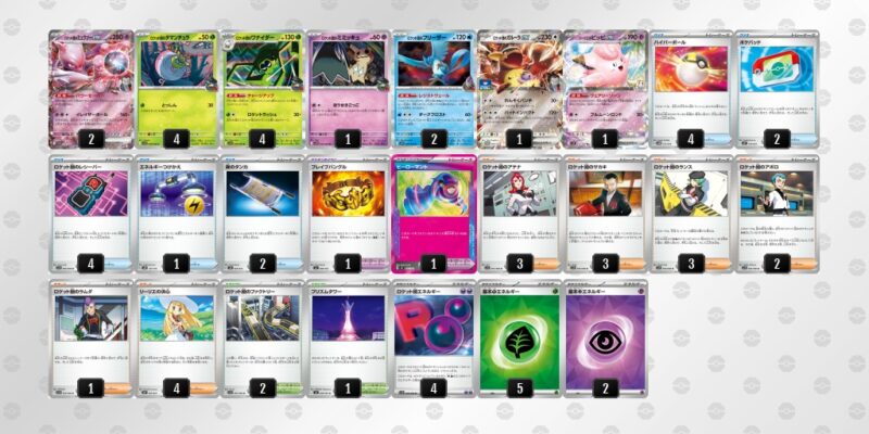 【ロケット団のミュウツーex】ジムバトル優勝デッキレシピ