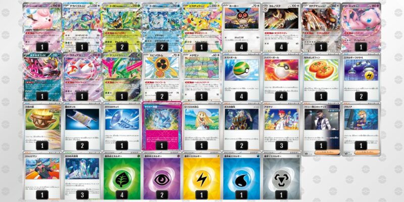 【テラスタルバレット】ジムバトル優勝デッキレシピ