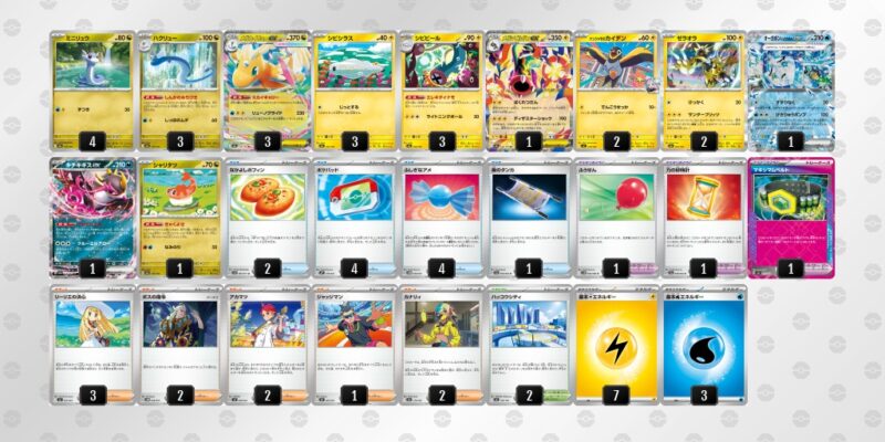 【メガシビルドンex】ジムバトル優勝デッキレシピ