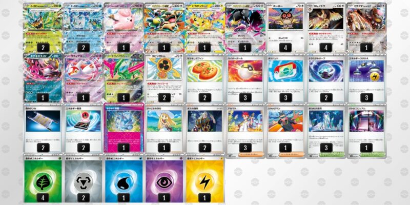 【テラスタルバレット】ジムバトル優勝デッキレシピ