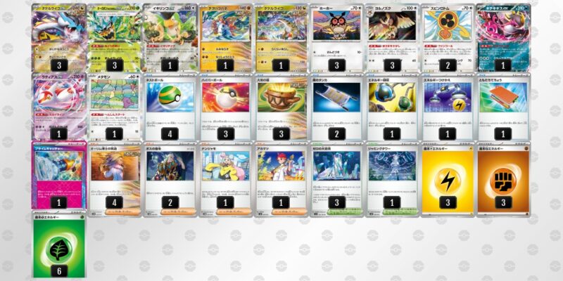 【タケルライコex】ジムバトル優勝デッキレシピ