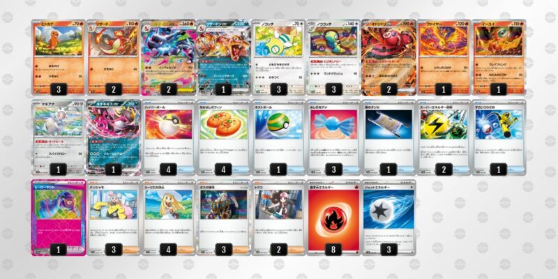 【メガリザードンXex】ジムバトル優勝デッキレシピ