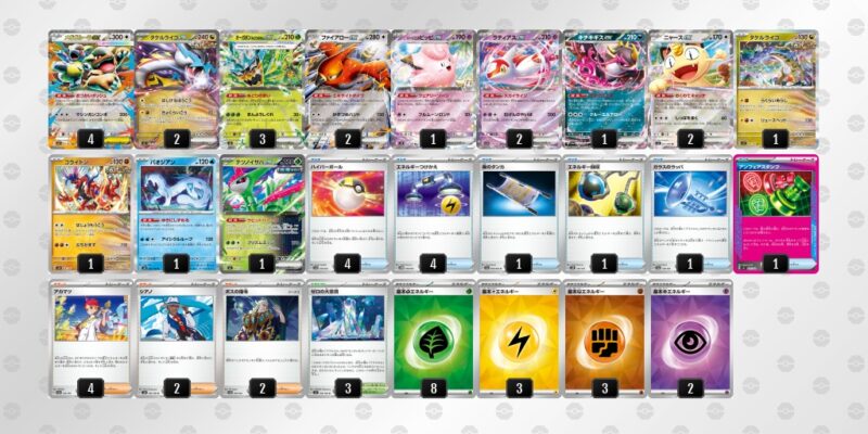 【タケルライコex】ジムバトル優勝デッキレシピ